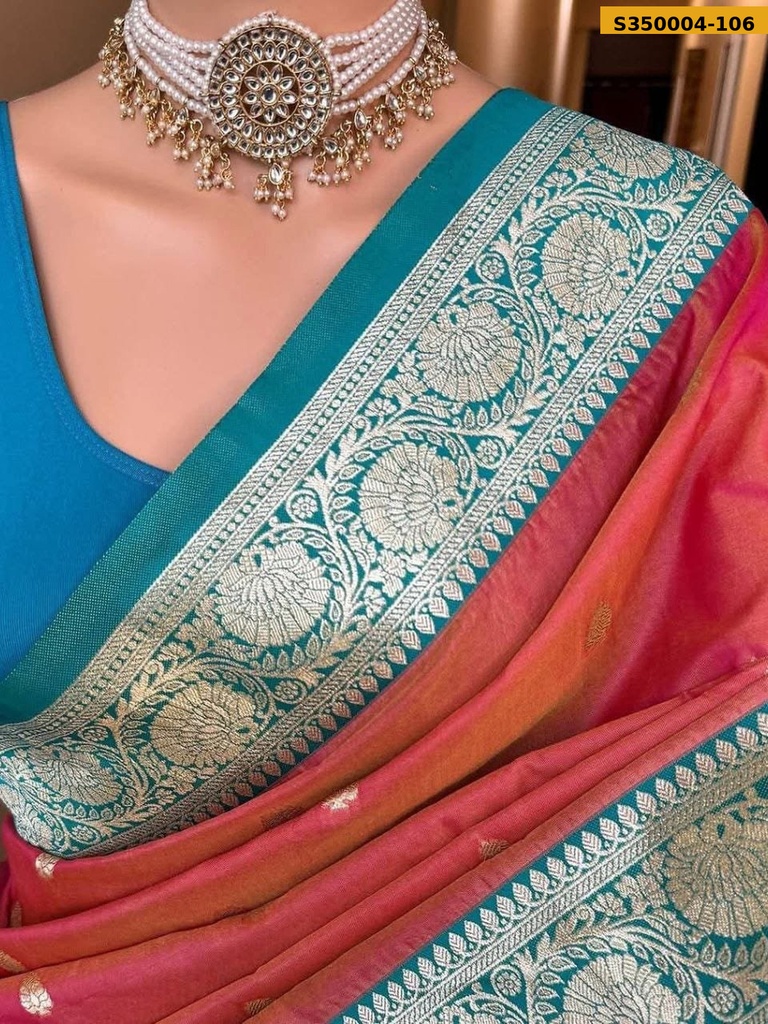Fancy Banarsi soft silk saree