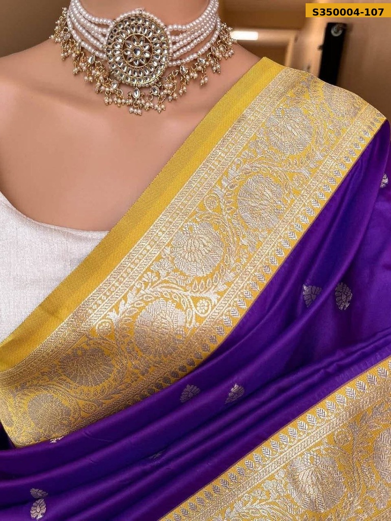 Fancy Banarsi soft silk saree