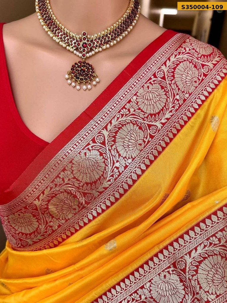 Fancy Banarsi soft silk saree