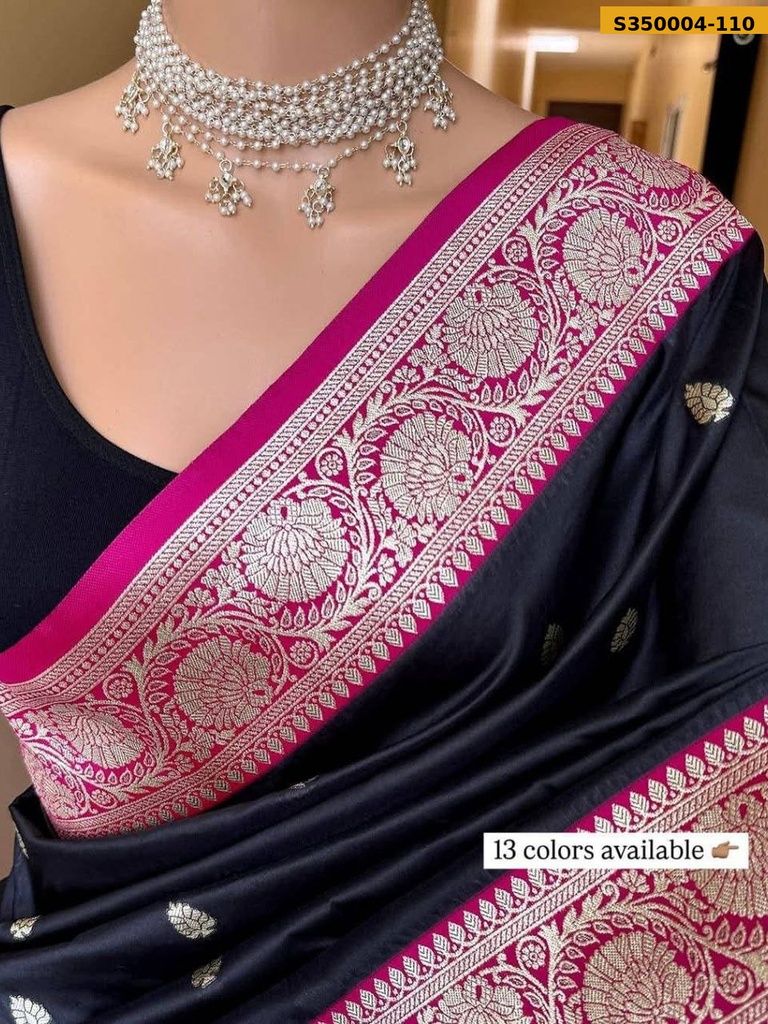 Fancy Banarsi soft silk saree