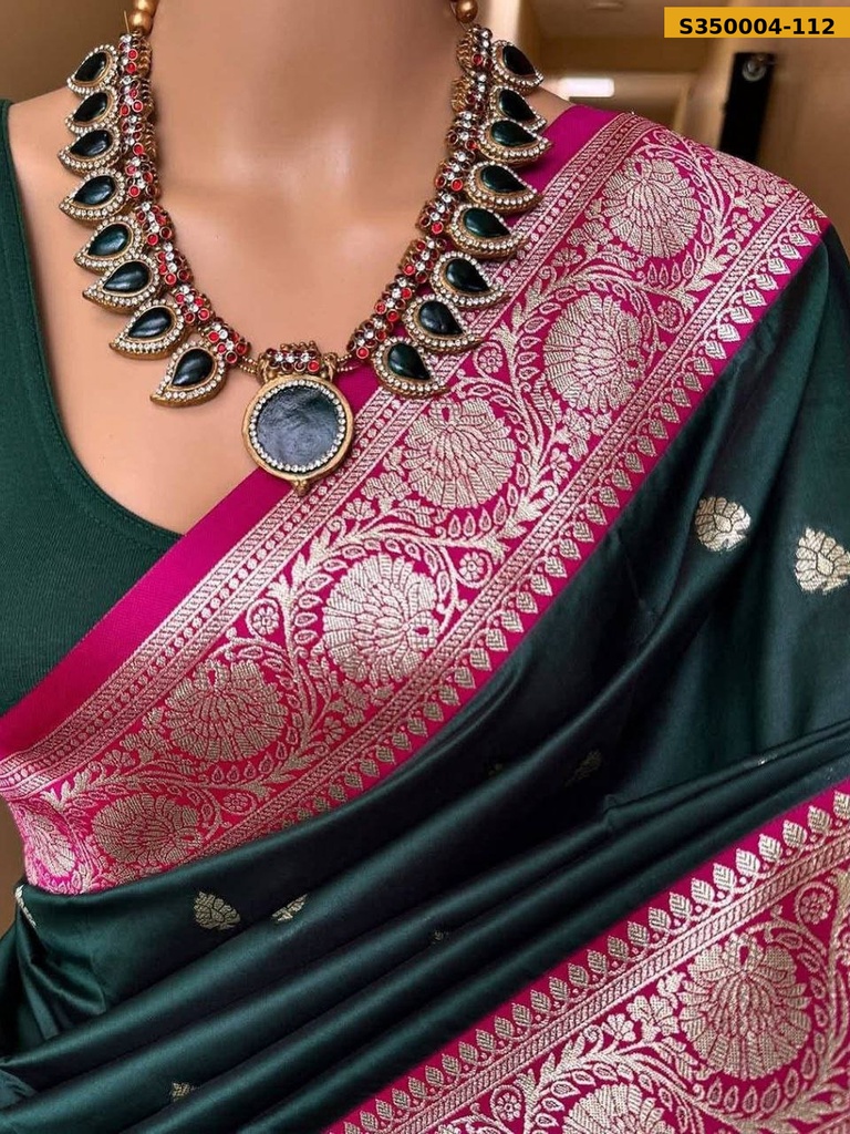 Fancy Banarsi soft silk saree