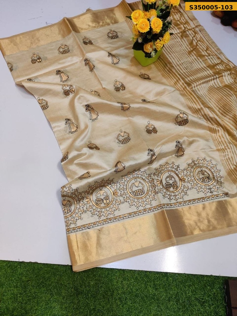 Soft tussar silk sarees