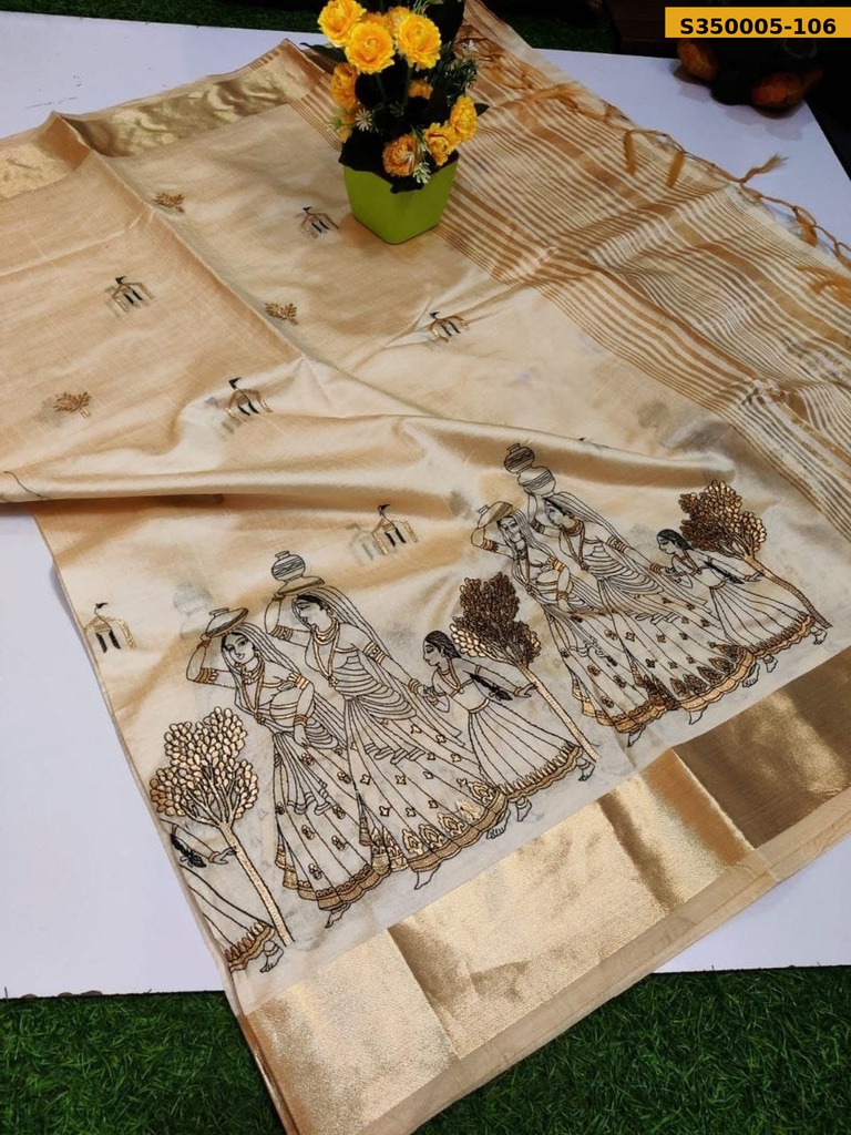 Soft tussar silk sarees