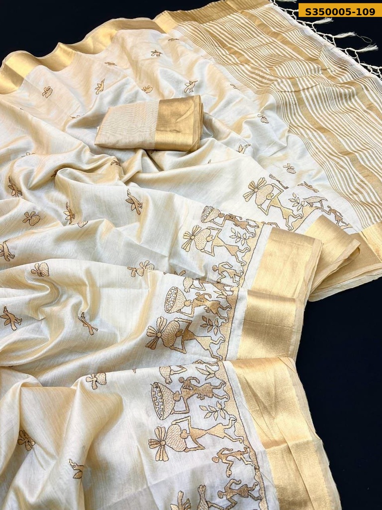 Soft tussar silk sarees