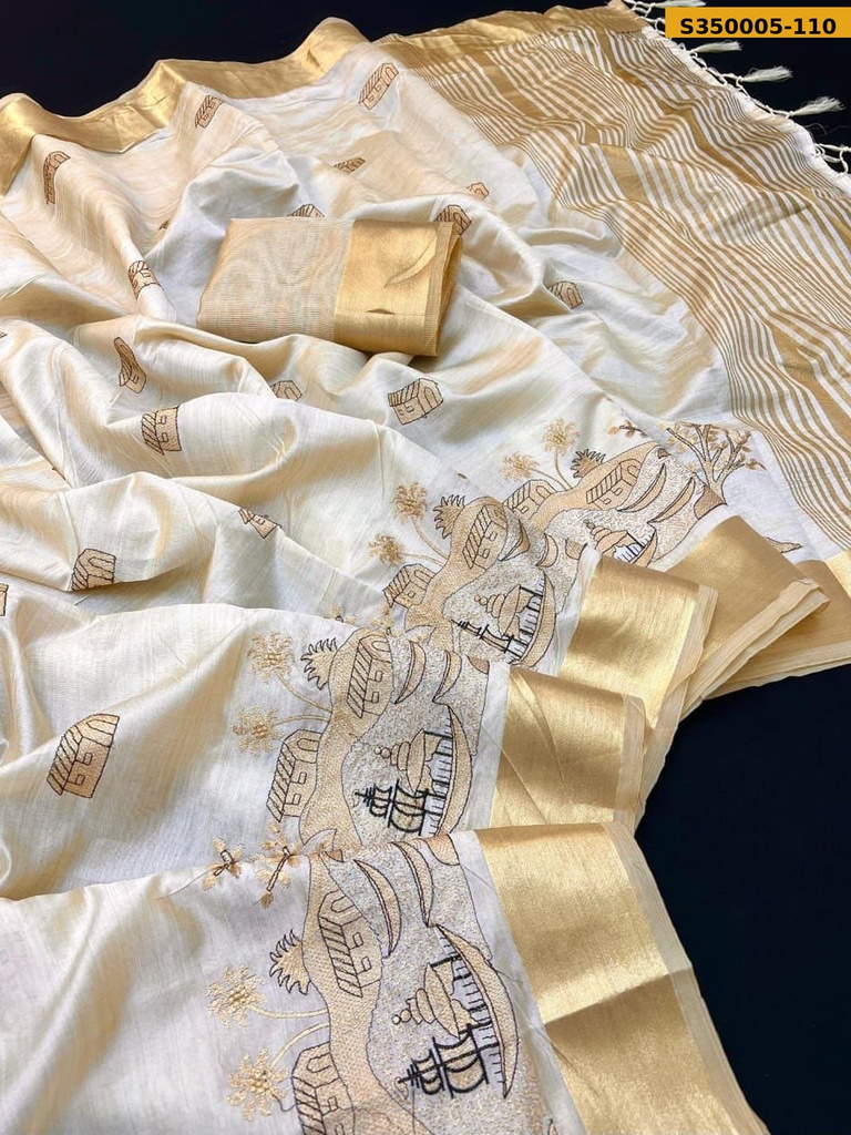 Soft tussar silk sarees
