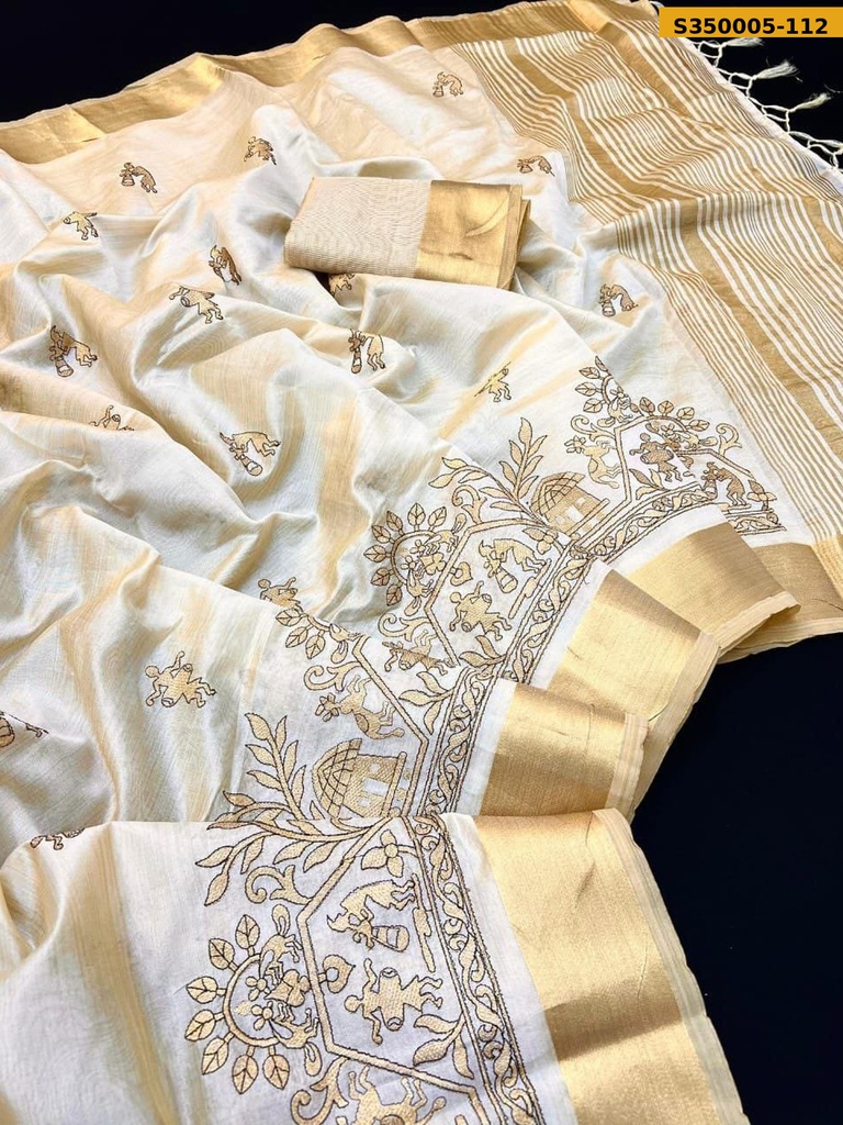 Soft tussar silk sarees