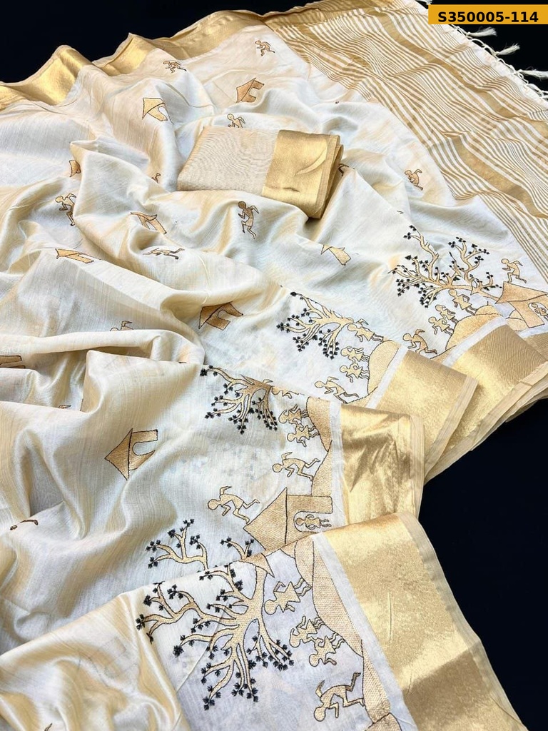 Soft tussar silk sarees
