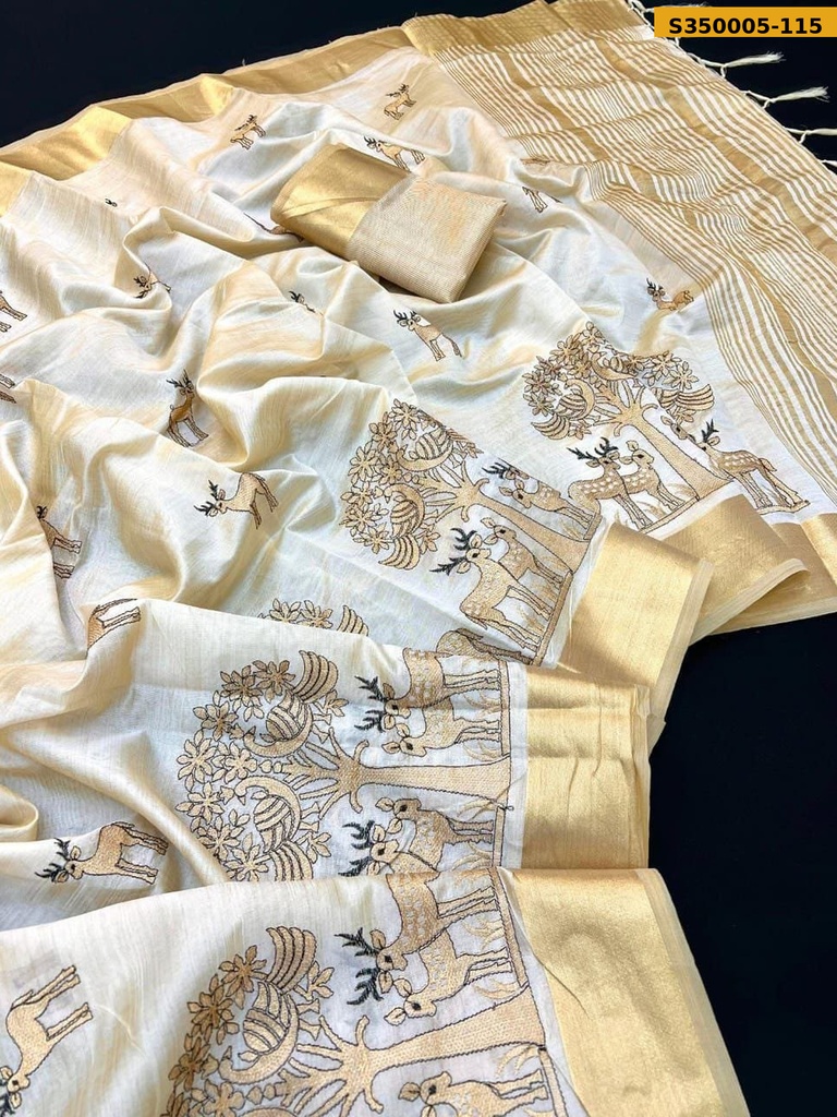 Soft tussar silk sarees