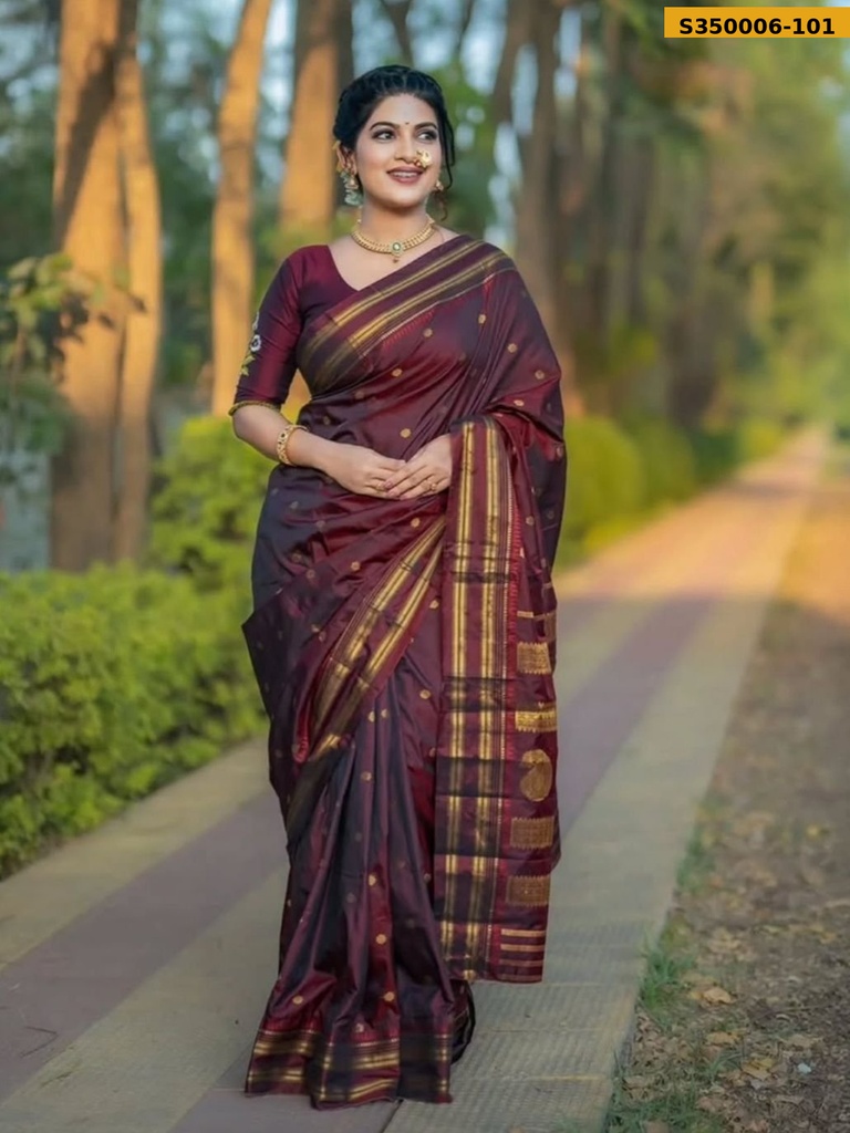 [S350006-101] Fancy Soft silk Saree (S350006-101)