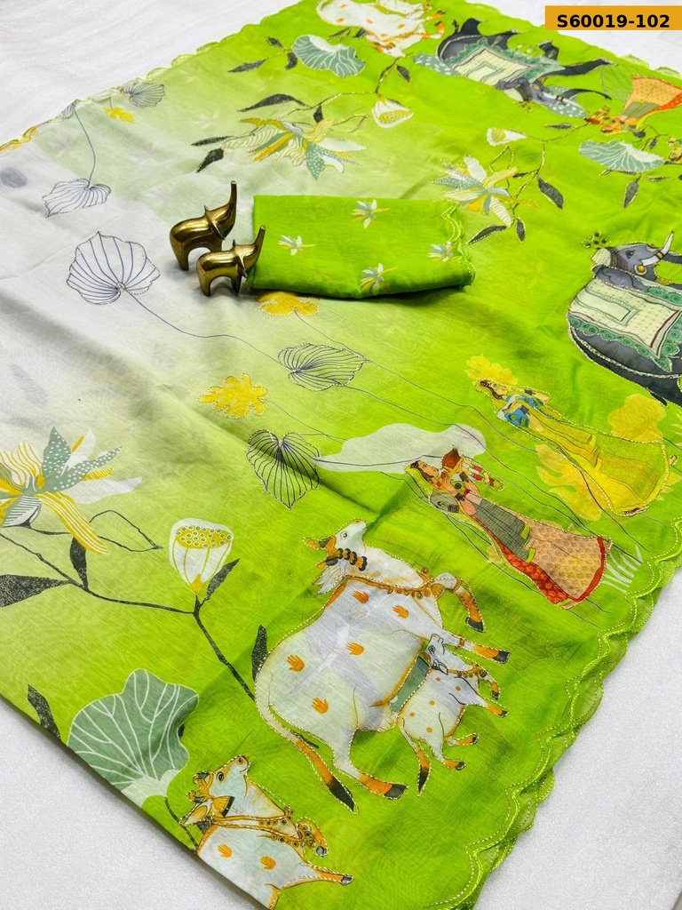Fancy Soft Chanderi Cotton Saree