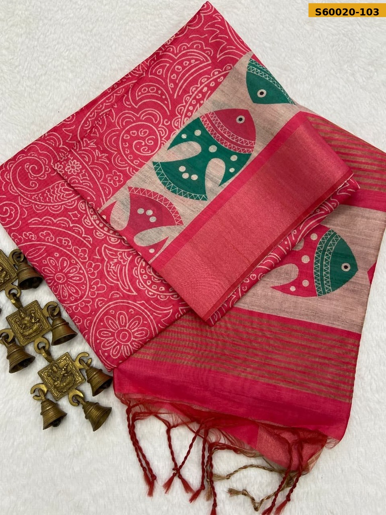 Fancy Soft Tussar Silk Saree