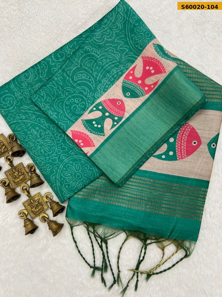 Fancy Soft Tussar Silk Saree