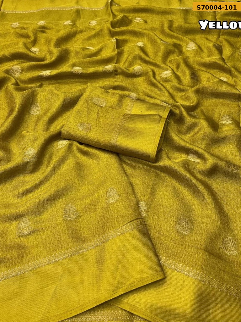 [S70004-101] Fancy Khadi Silk Thousand Butti Zari Weaving Saree (S70004-101)