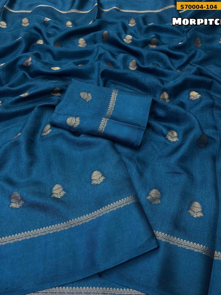 Fancy Khadi Silk Thousand Butti Zari Weaving Saree