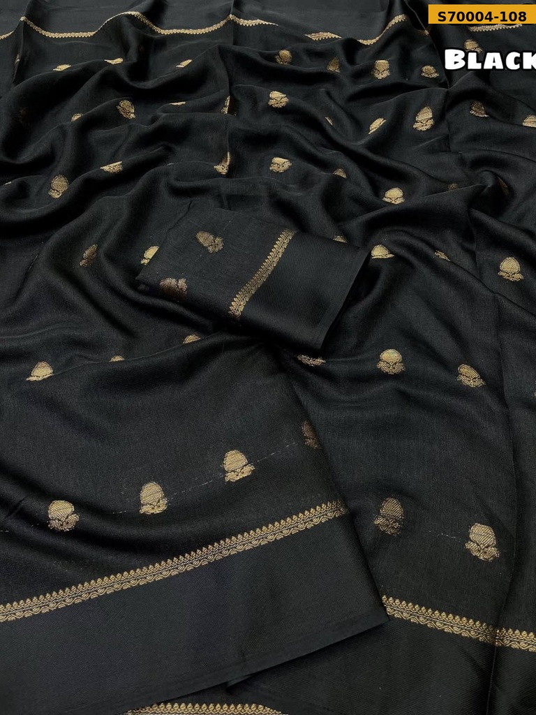 Fancy Khadi Silk Thousand Butti Zari Weaving Saree