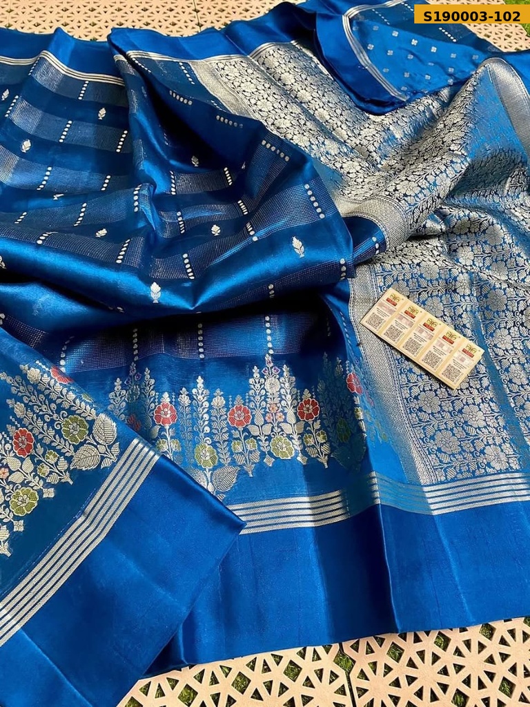 Fancy Raw Mango Silk Sarees