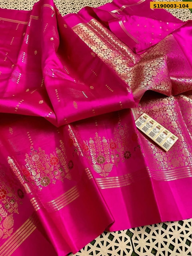 Fancy Raw Mango Silk Sarees