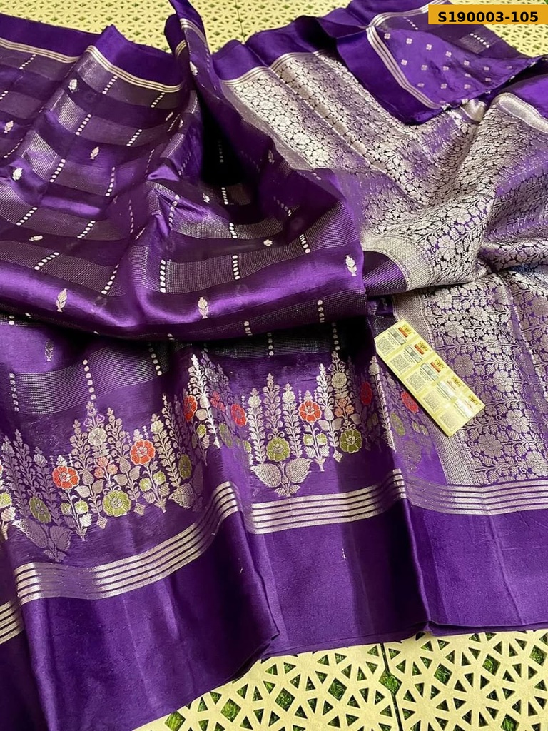 Fancy Raw Mango Silk Sarees