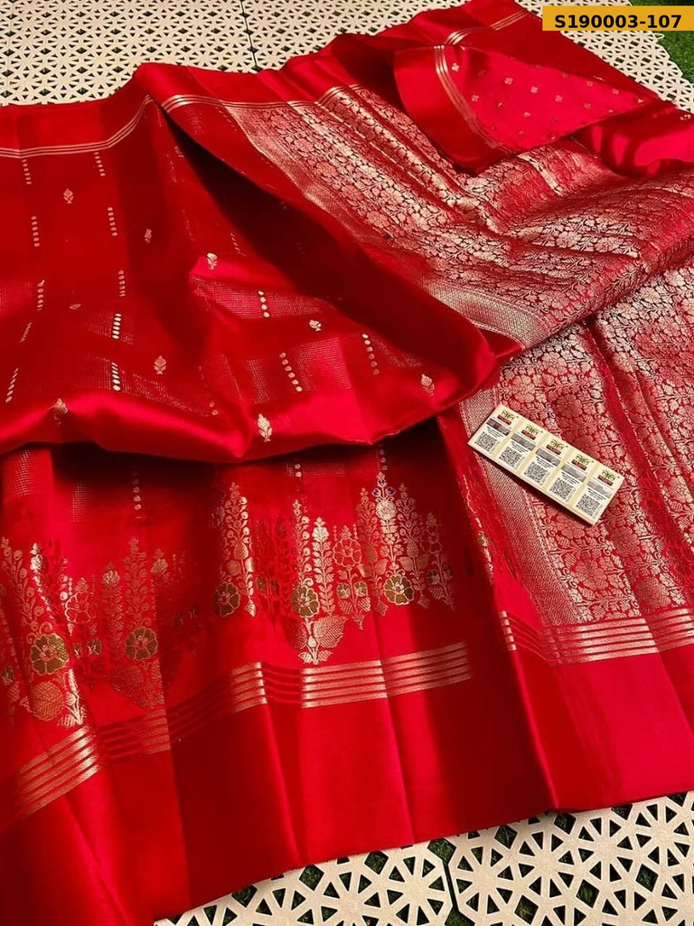 Fancy Raw Mango Silk Sarees