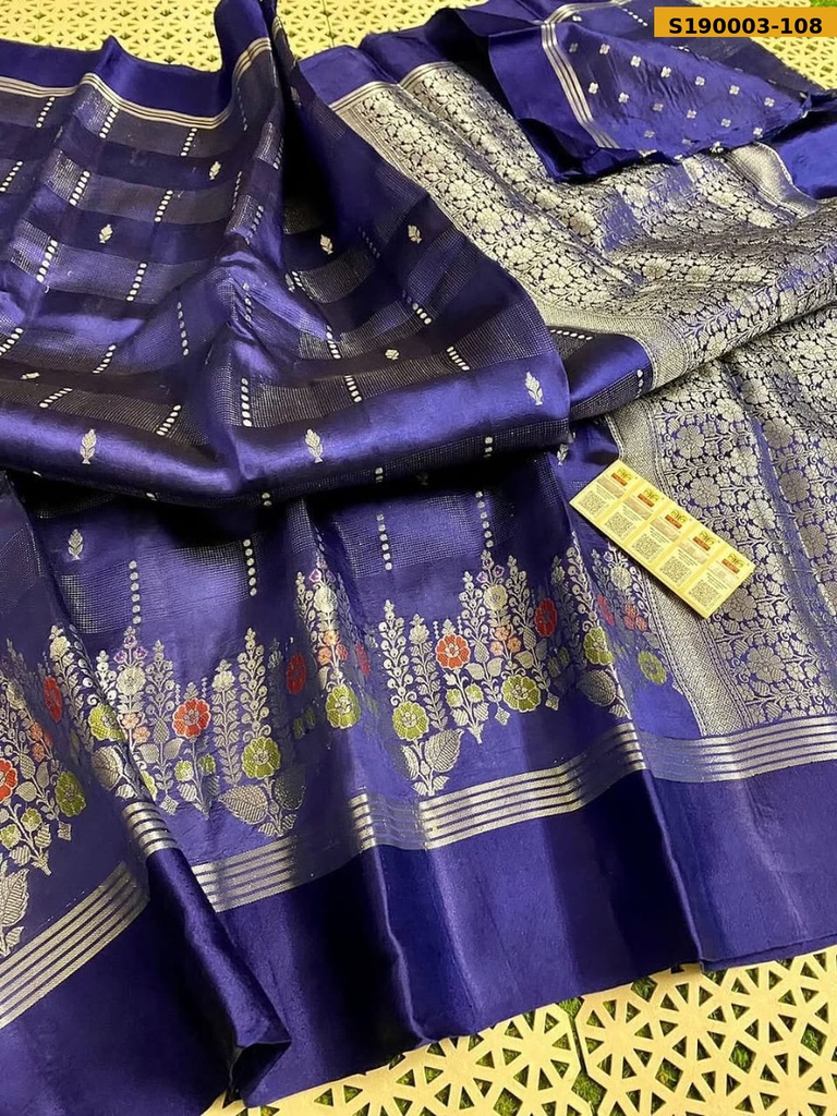 Fancy Raw Mango Silk Sarees
