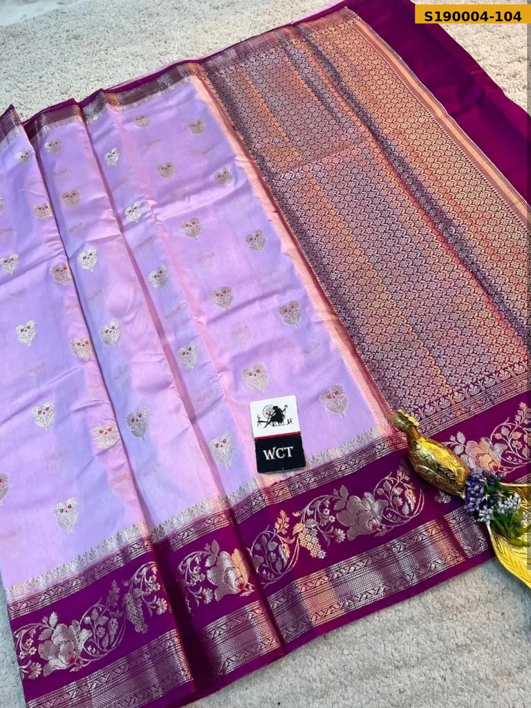 Banarasi Soft Raw Mango silk saree
