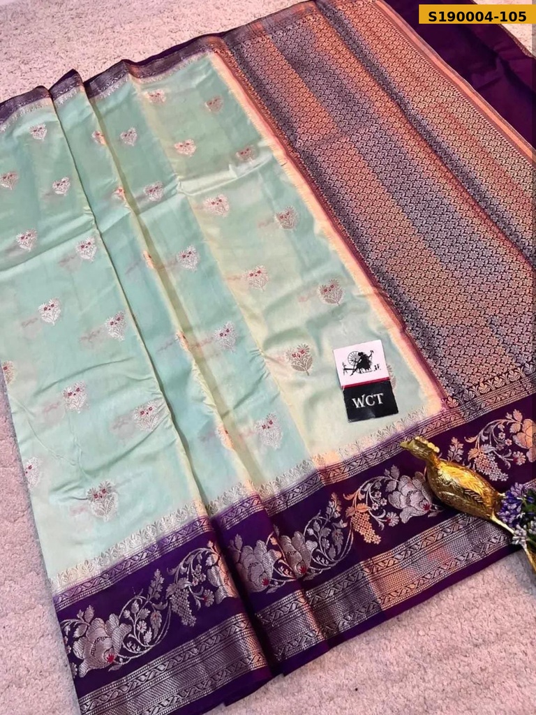 Banarasi Soft Raw Mango silk saree