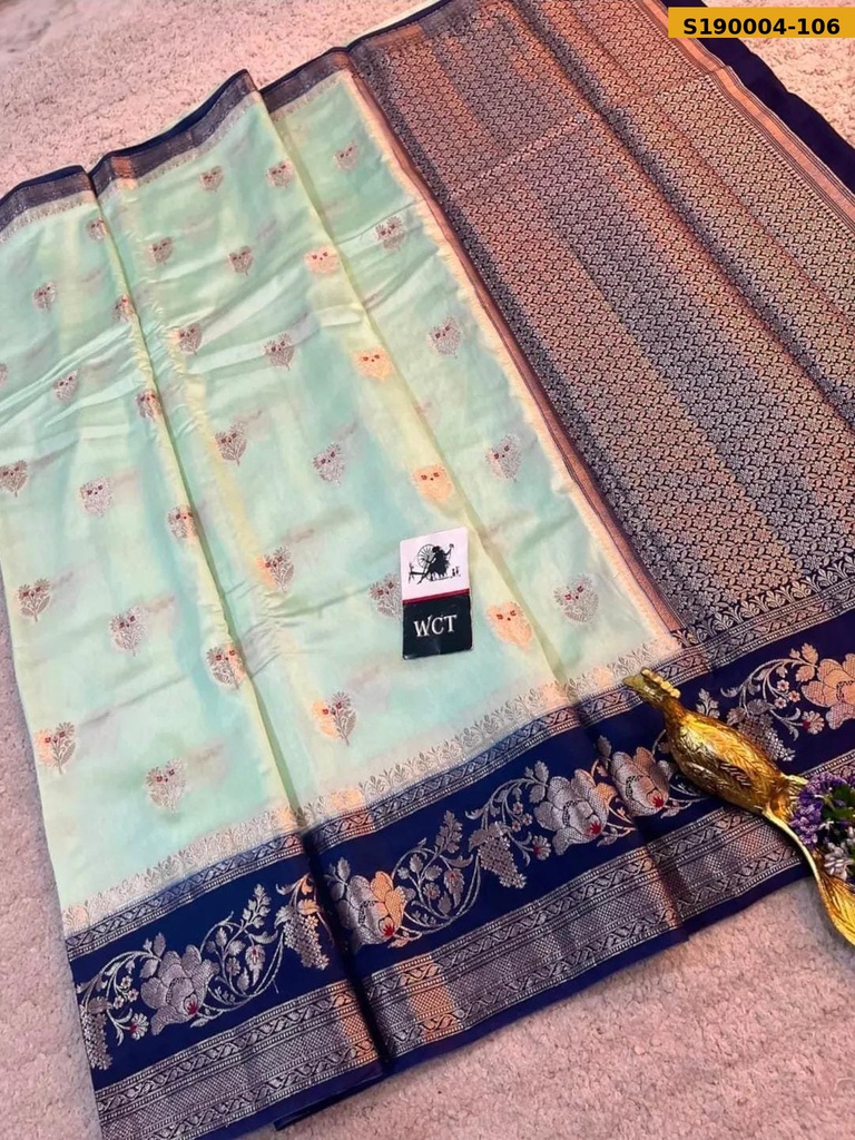 Banarasi Soft Raw Mango silk saree