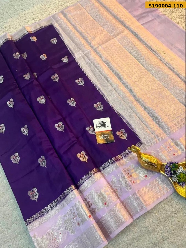 Banarasi Soft Raw Mango silk saree