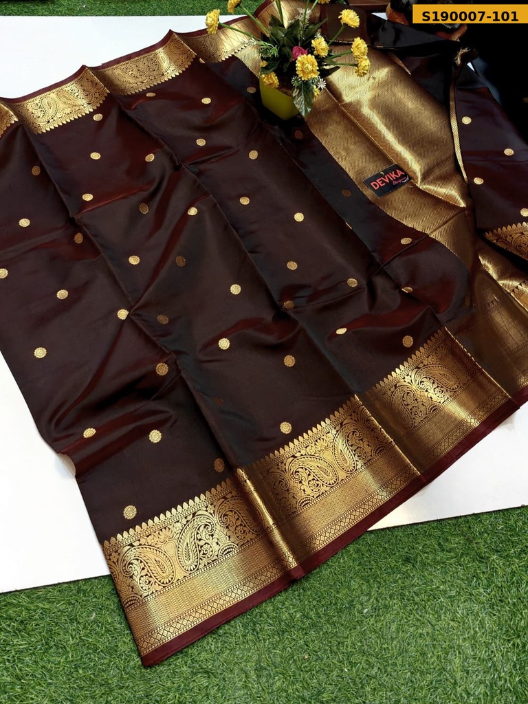 [S190007-101] Fancy Kanjivaram Soft Pattu Sarees