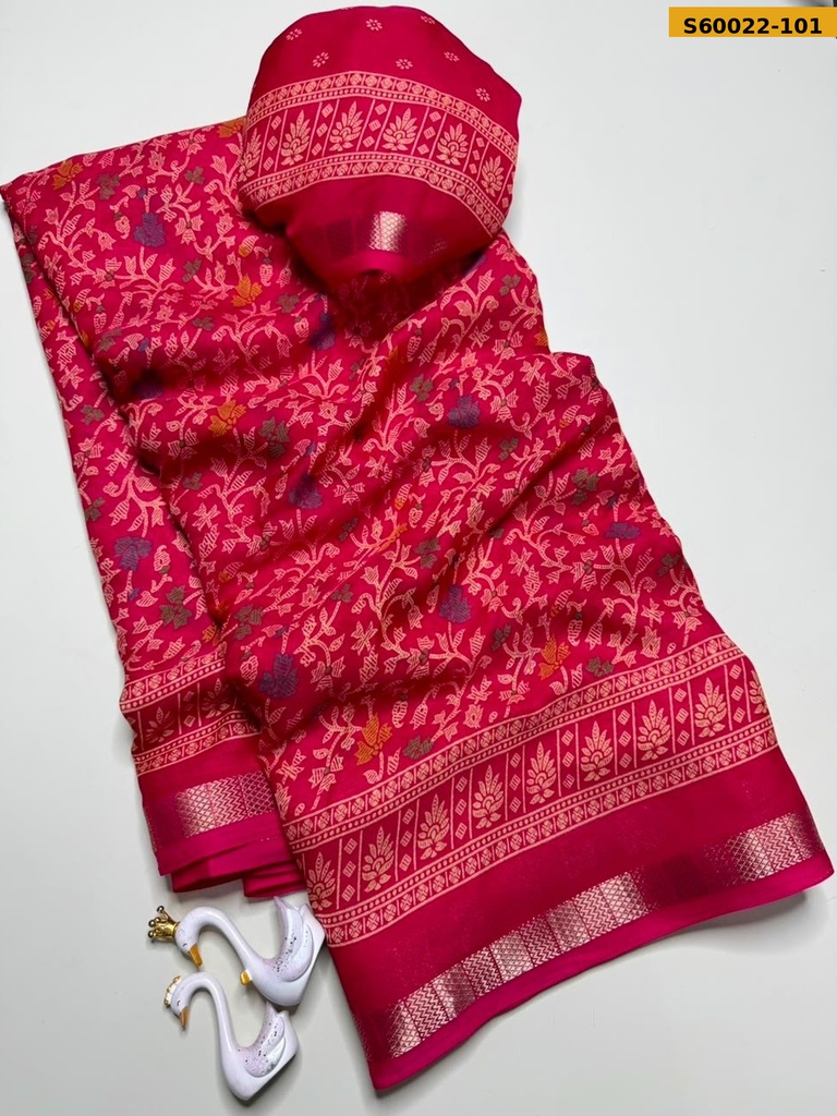 [S60022-101] Fancy Marshmellow Saree (S60022-101)