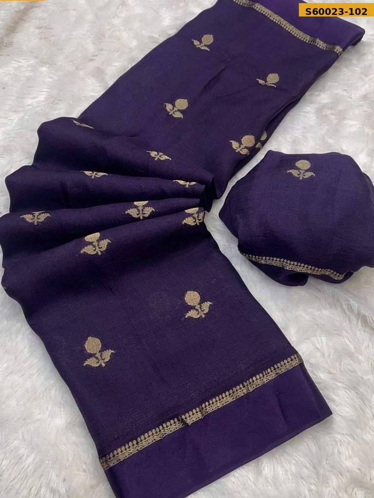 Fancy Viscose Khadi silk Saree