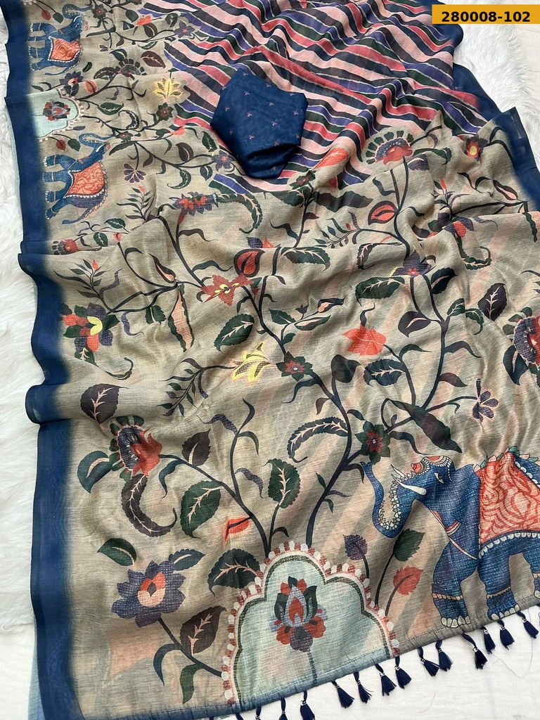 Fancy Urban Chanderi Cotton saree