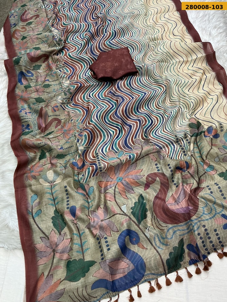Fancy Urban Chanderi Cotton saree