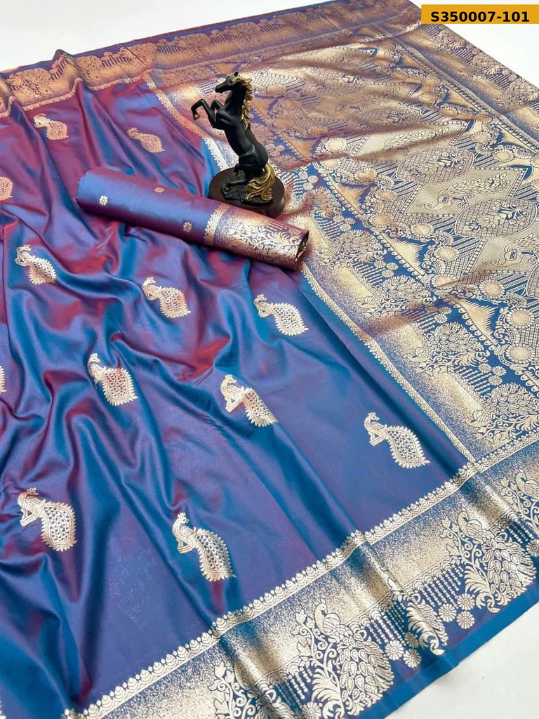 [S350007-101] Fancy Banarasi Silk Saree (S350007-101)