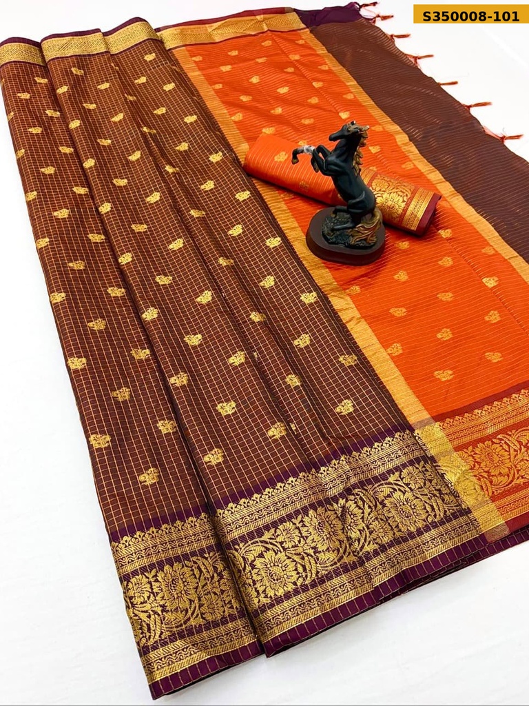 [S350008-101] Fancy Banarasi Katan Silk Saree (S350008-101)