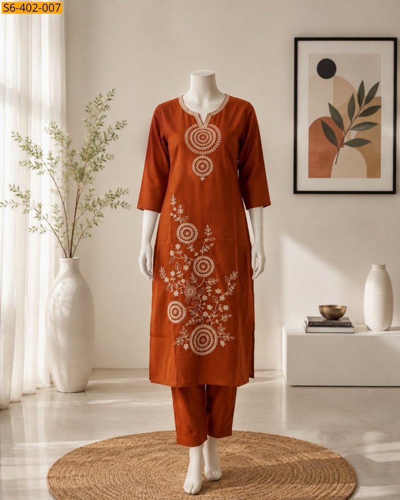 Fancy Dhabu Cotton Coord Set