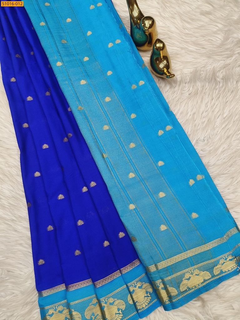 Mysore Crepe Silk Butta Saree (51016-011)