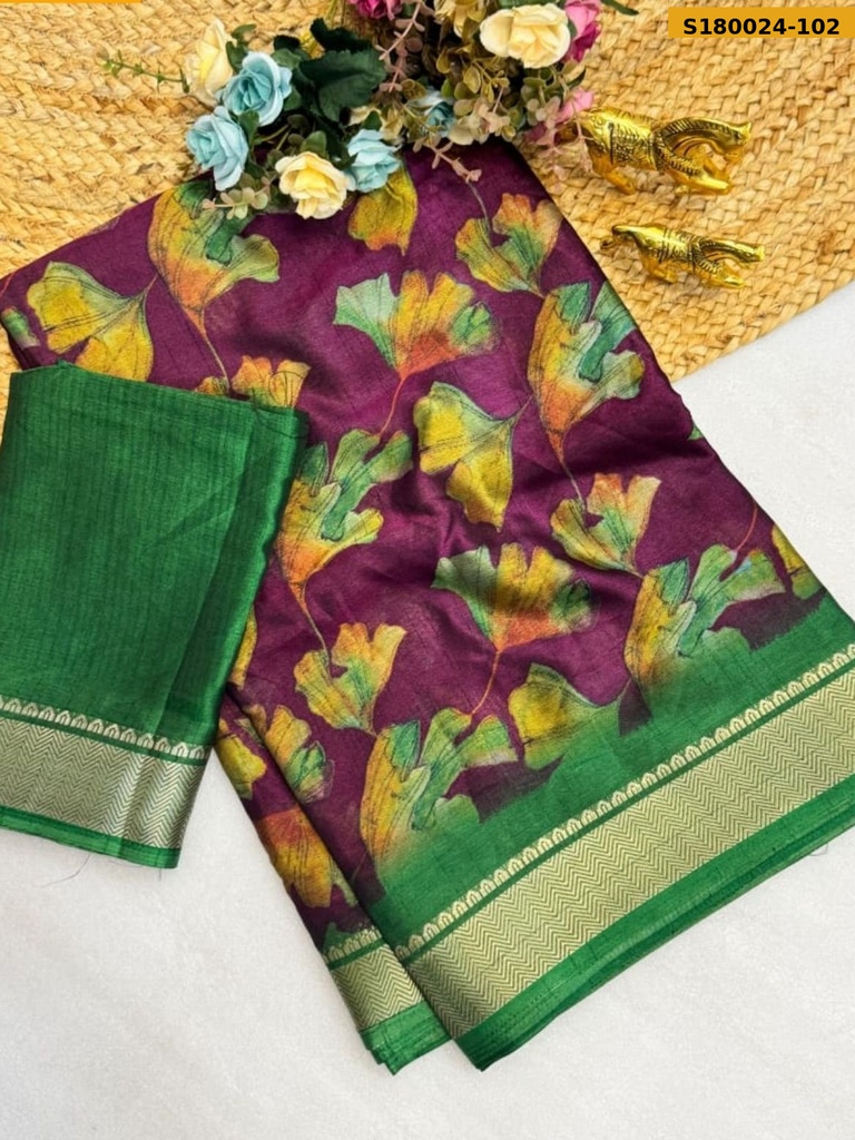 Fancy Bleck Dola Silk Saree