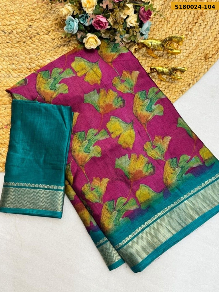 Fancy Bleck Dola Silk Saree