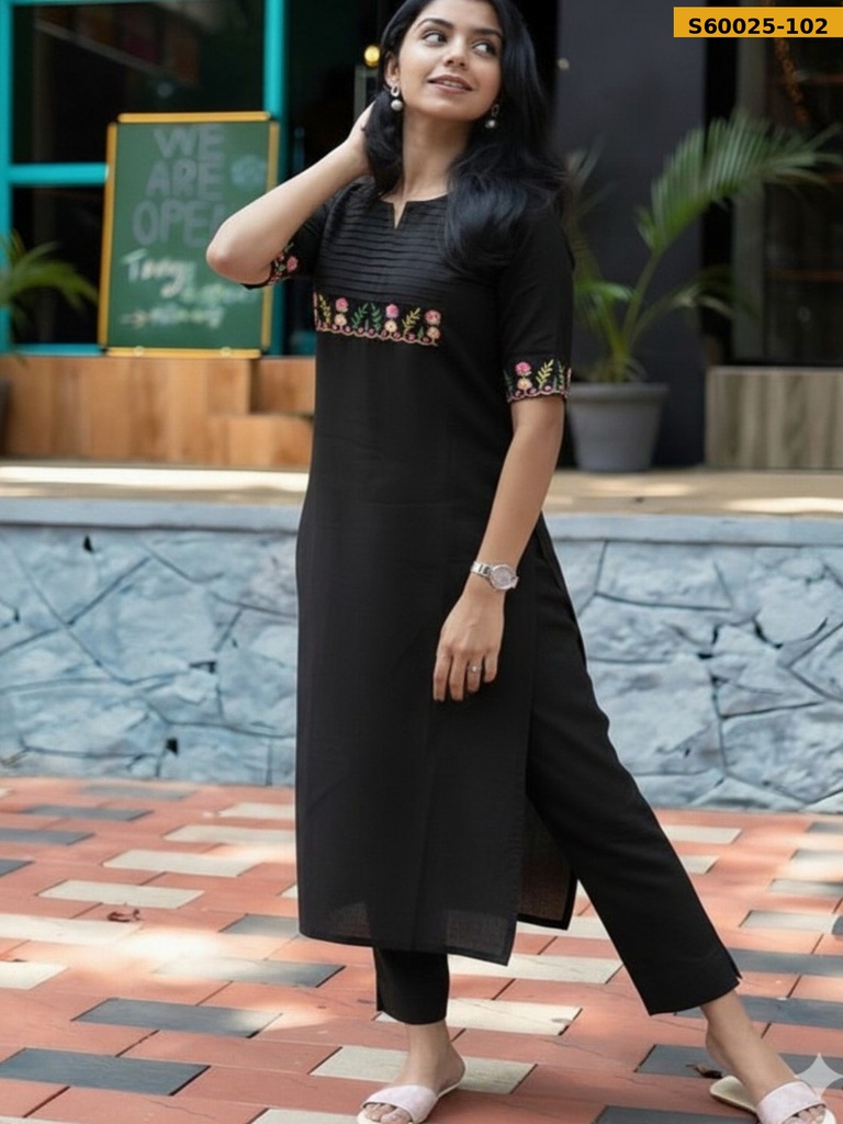 Fancy Cotton Kurti pant set