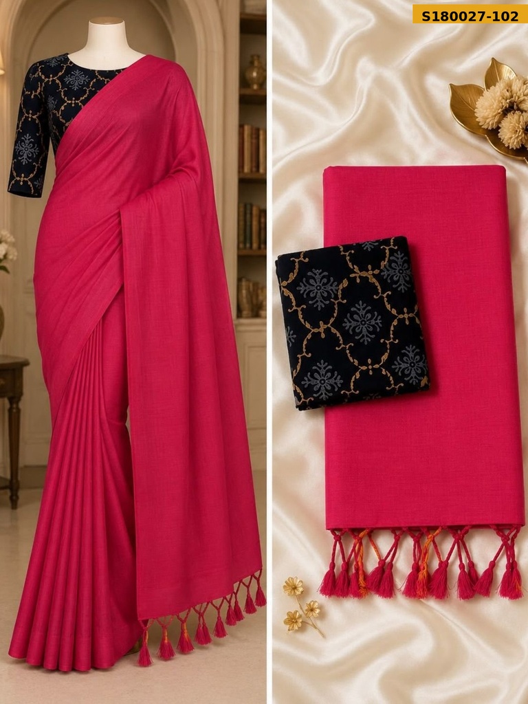 Fancy Khadi Cotton Saree