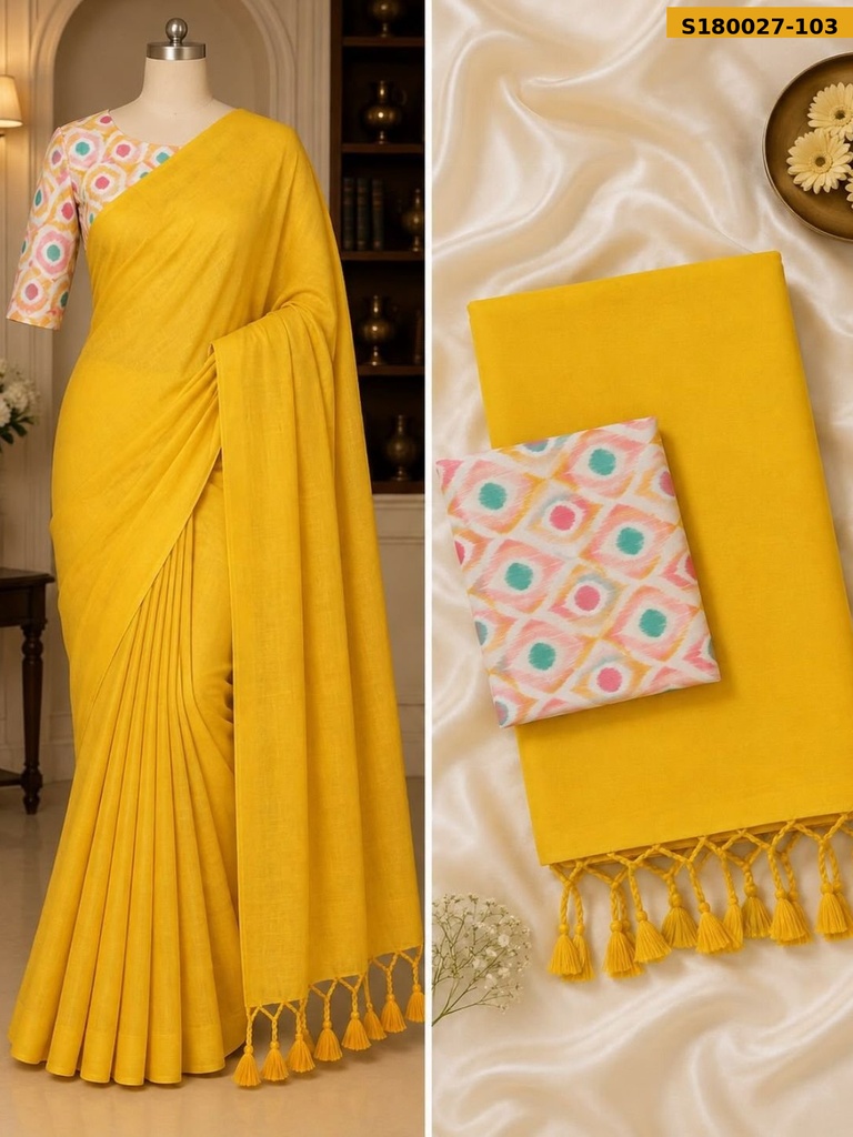Fancy Khadi Cotton Saree