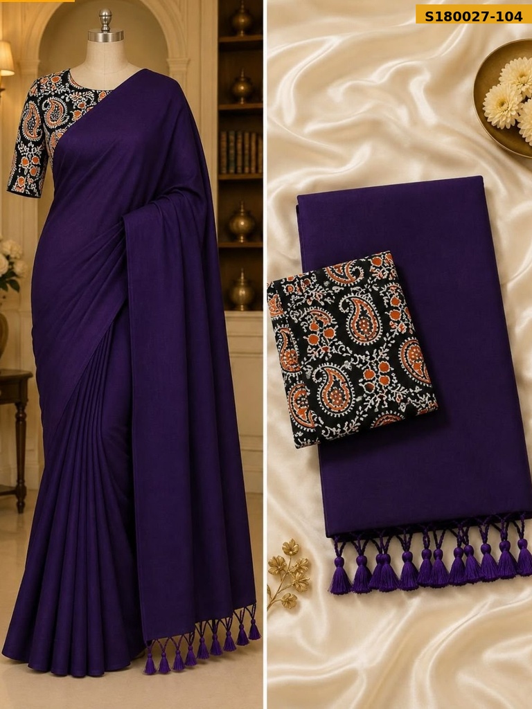 Fancy Khadi Cotton Saree