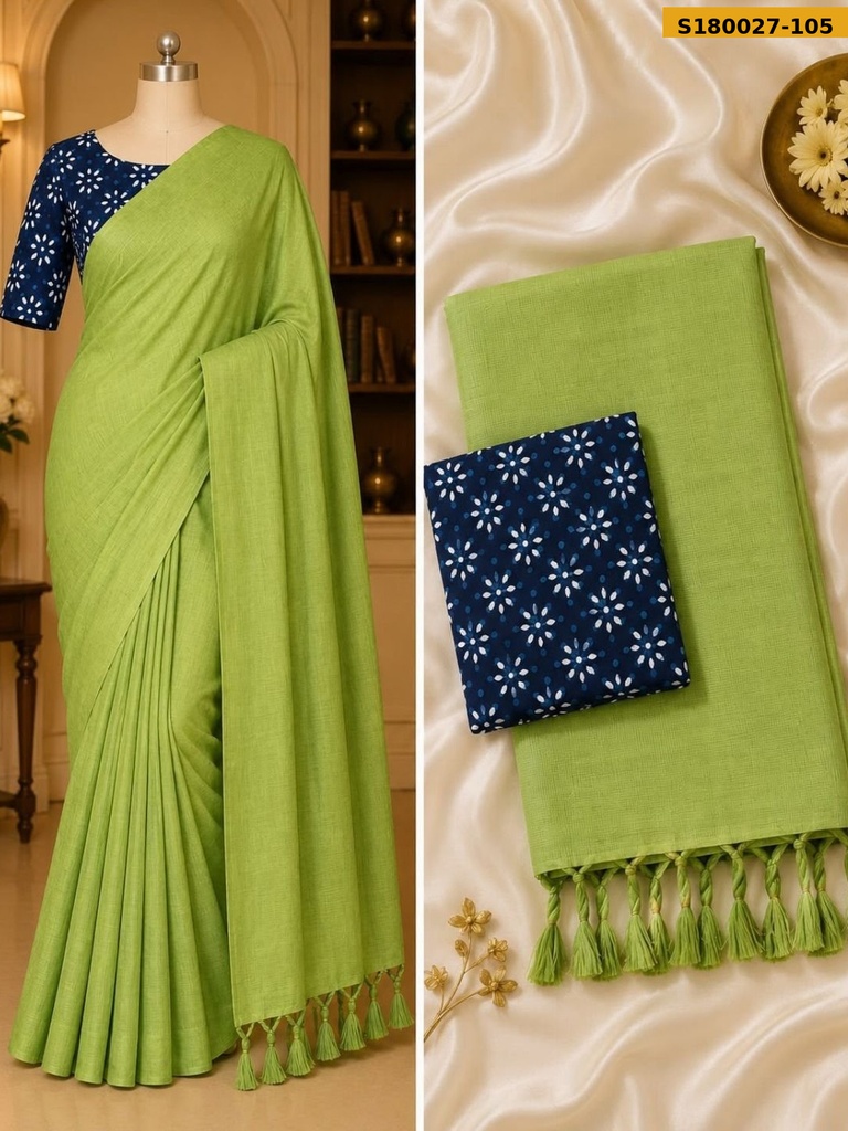 Fancy Khadi Cotton Saree