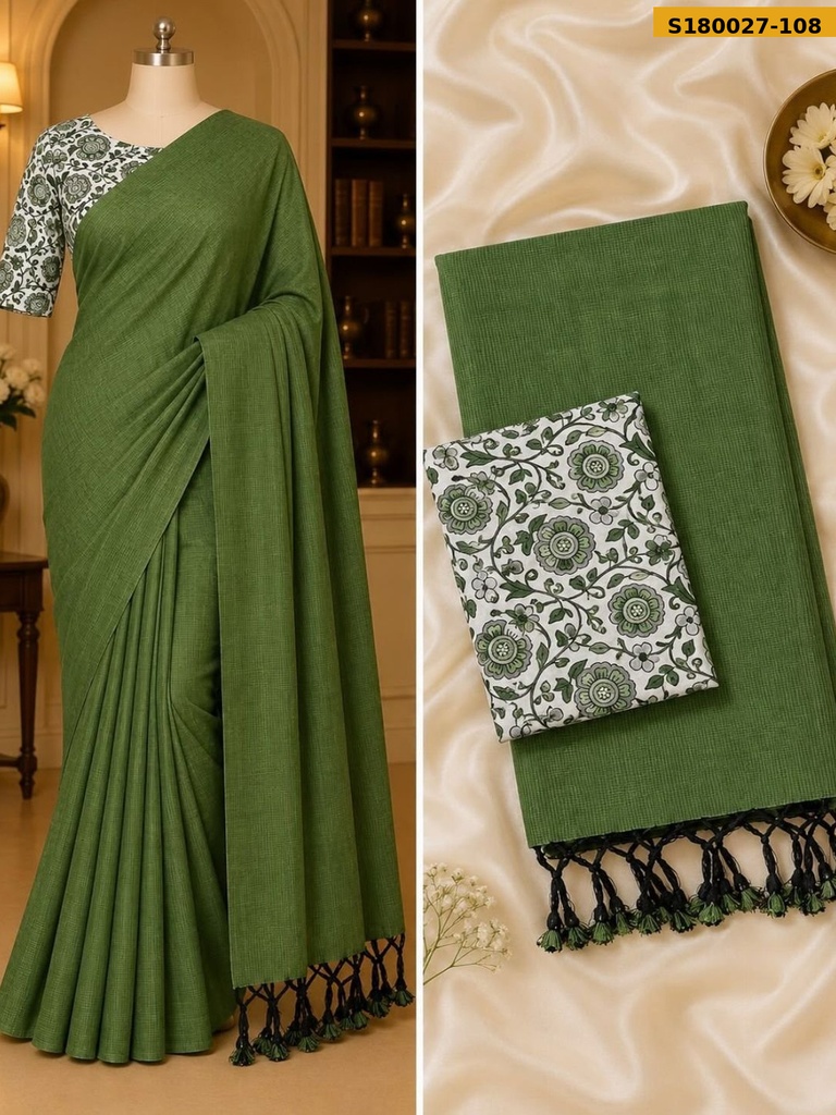 Fancy Khadi Cotton Saree