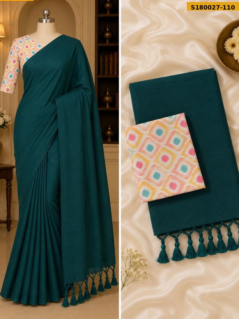Fancy Khadi Cotton Saree