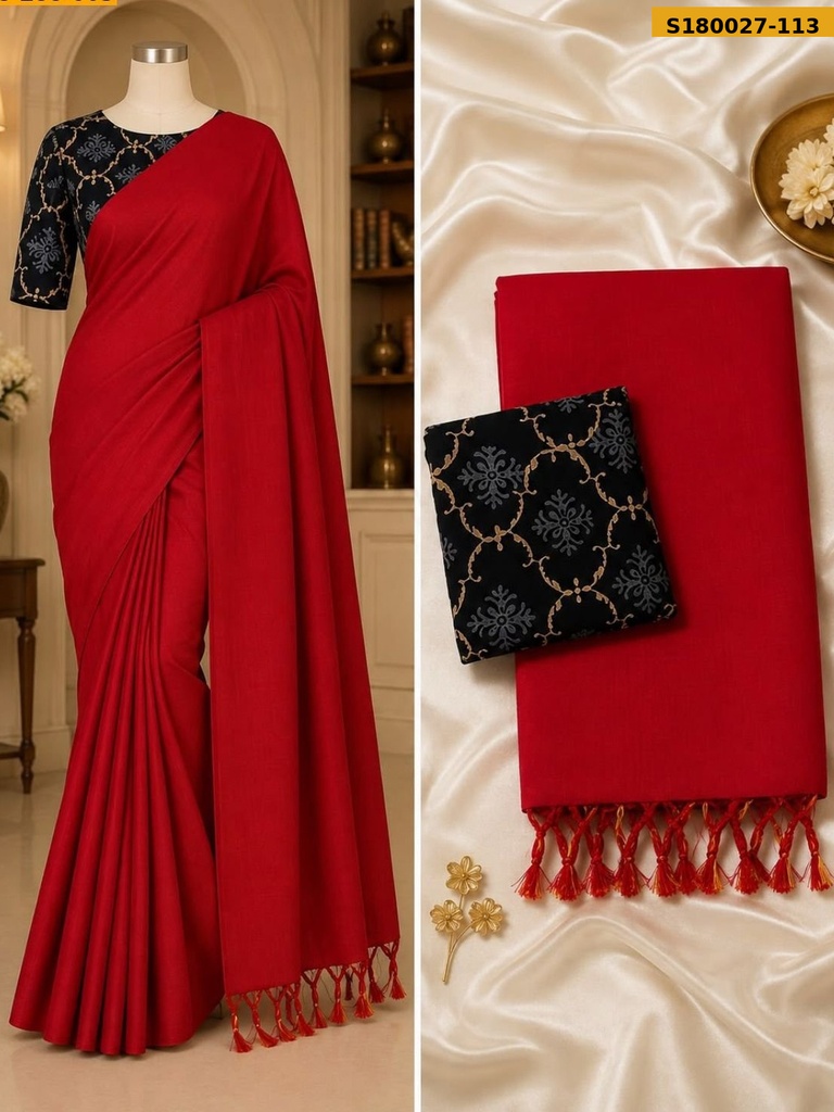 Fancy Khadi Cotton Saree