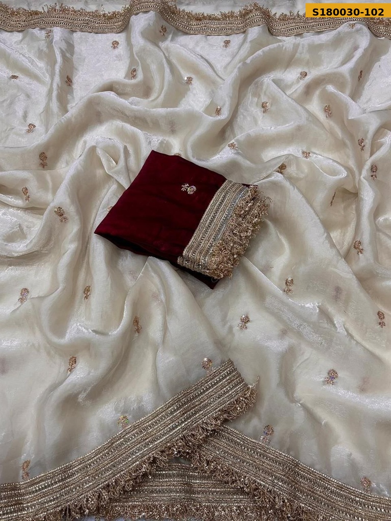 Fancy Fendy Satin Saree