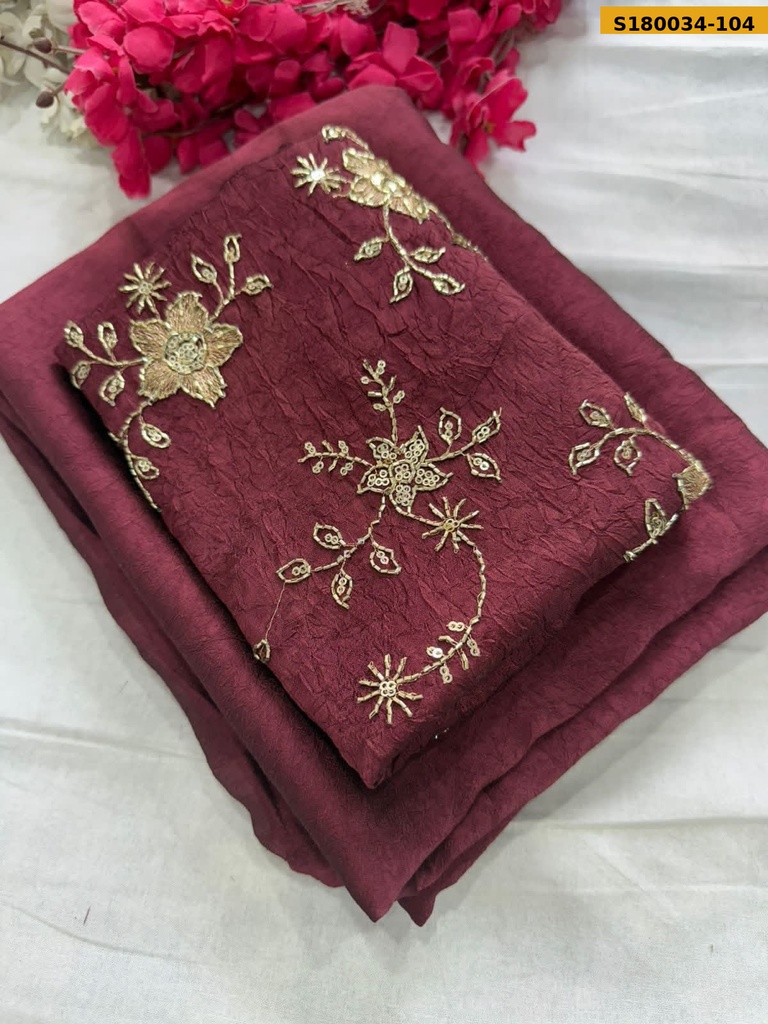 Fancy Rangoli Crush Saree