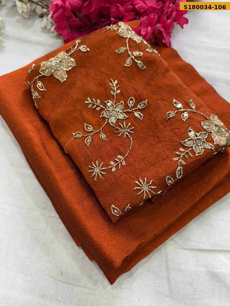 Fancy Rangoli Crush Saree